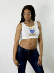 Go Dubs Warriors White Crop Top / Cropped Tank Top / Made in USA