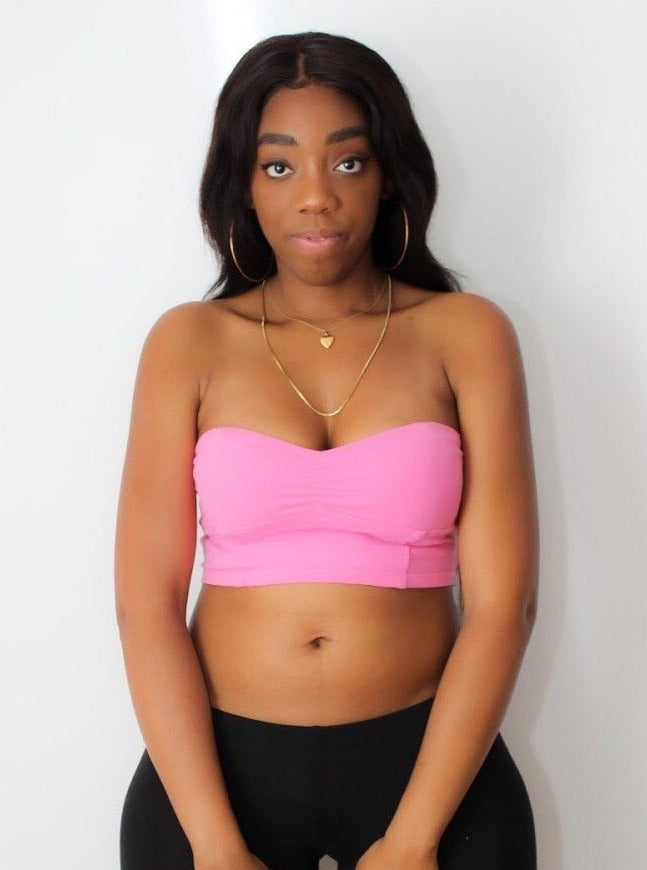 Pink Crop Tube Top / Made in USA – Lyla's Crop Tops