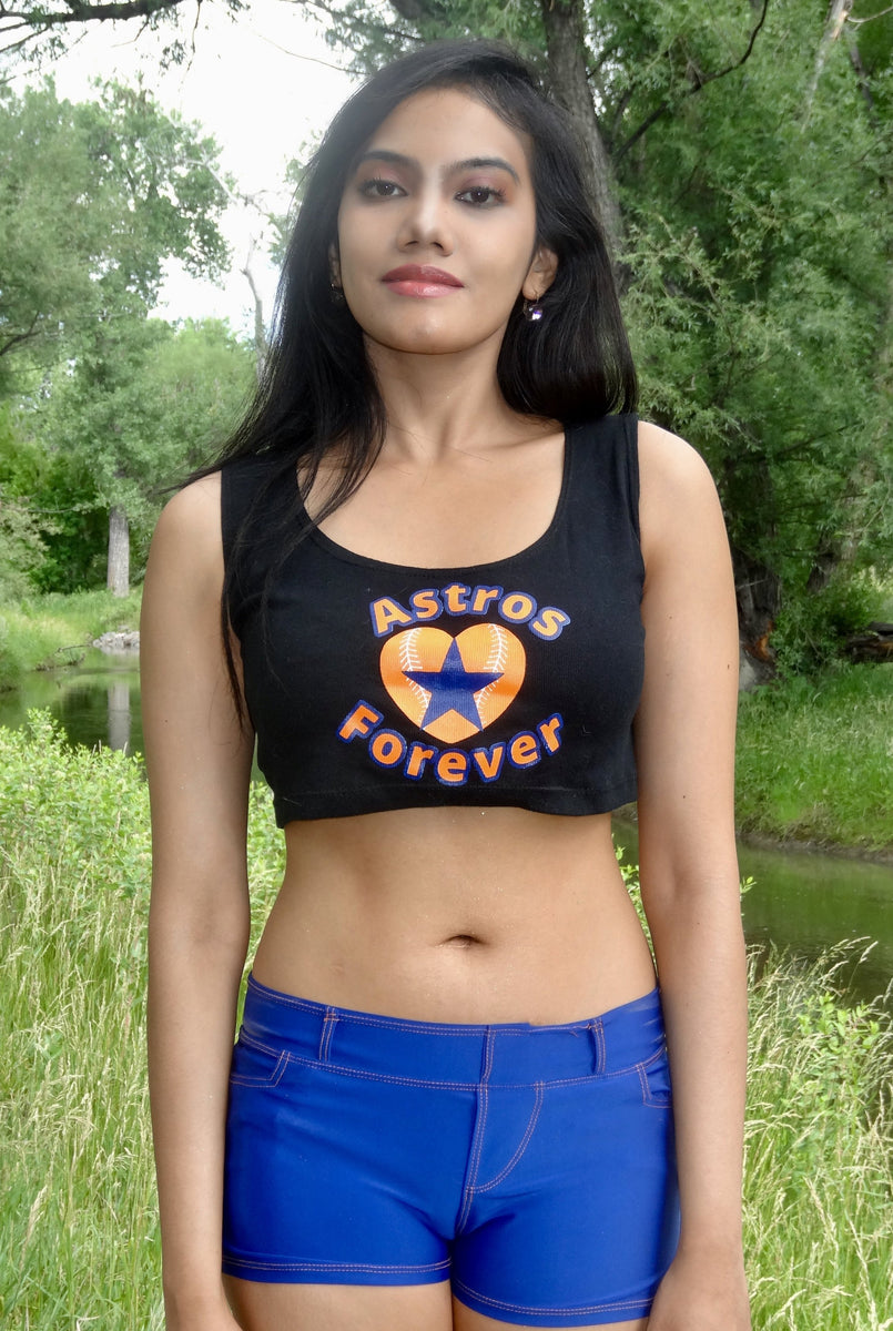 Astros' Women's Cropped T-Shirt