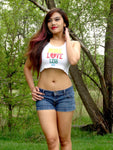 More Love Less Hate White Crop Tank Top
