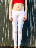Ultra Low Rise / Super Low Rise White Leggings / Made in USA
