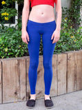 Ultra Low Rise / Super Low Rise Blue Leggings / Made in USA