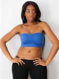 Blue Crop Tube Top / Made in USA