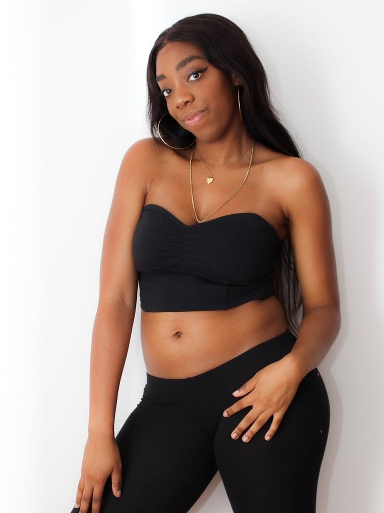 Black Crop Tube Top / Made in USA – Lyla's Crop Tops